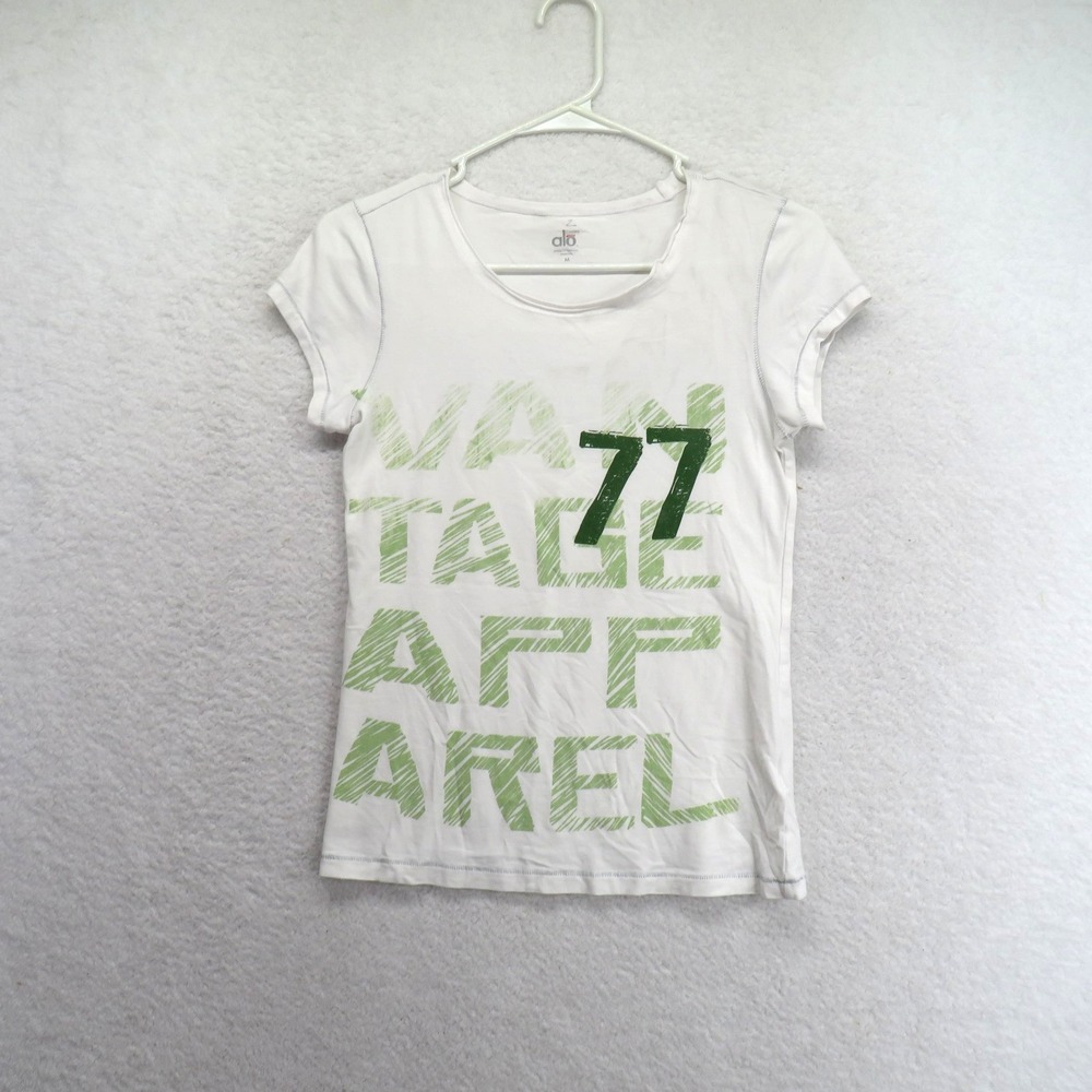 Coca Cola Shirt Womens Medium‎ White Alo Vantage 77 Graphic Tee Bamboo